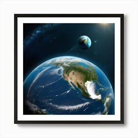 Earth From Space 11 Art Print