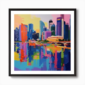 Abstract Travel Collection Singapore 7 Art Print