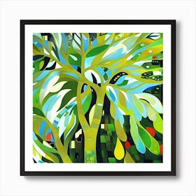 Flowing Fantasy Tree Art Print