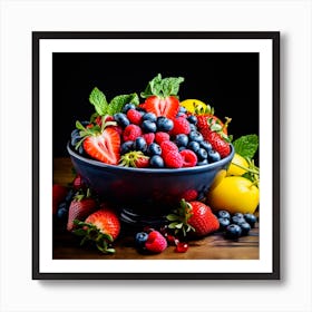 Juicy fruits Art Print