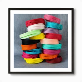 Foe Hair Ties Pile (2) Art Print