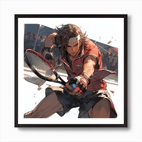 Tennis Player 1 Art Print