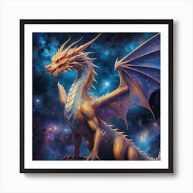 Golden Dragon Art Print