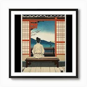 Japanese Window Art Print