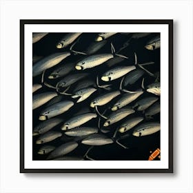 School Of Sardines Art Print