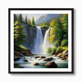 Waterfall 38 Art Print