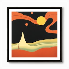 Martian Landscape Art Print