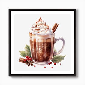 Hot Chocolate With Cinnamon Art Print