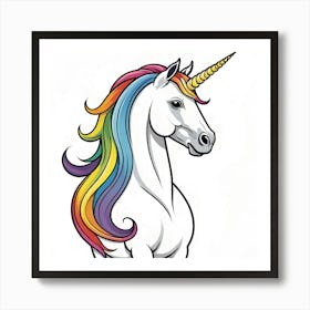 Rainbow Unicorn 3 Art Print