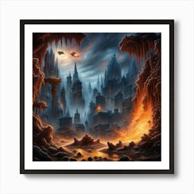 City Of Fire Art Print