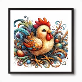 Chicken 2 Art Print
