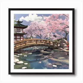 Asian Bridge 1 Art Print