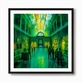 Green Gallery Art Print