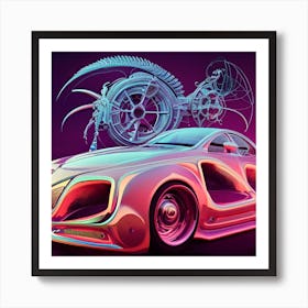 Futuristic Car 3 Art Print