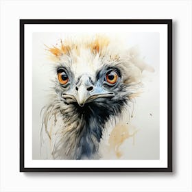 Cute Emu 1 Art Print