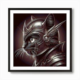 Feline Cat Creative Artwork Illustration 163 Art Print