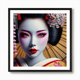 Geisha 222 Art Print