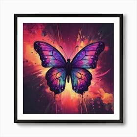 Butterfly Painting 221 Art Print