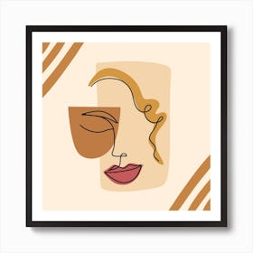 Portrait Of A Woman 1 Art Print