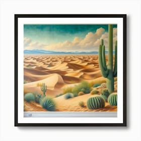 Desert Landscape 2 Art Print