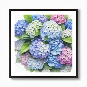 Hydrangeas Art Print