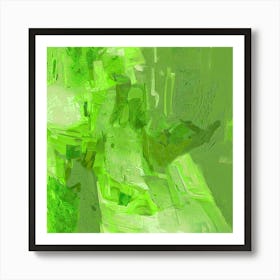 Abstract - Green Abstract Painting Art Print