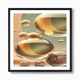 Water Bubbles Art Print