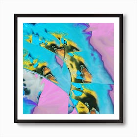 Pastel Gold Drip Art Print