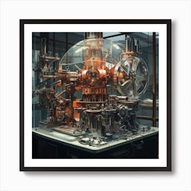 Machine In A Room Art Print