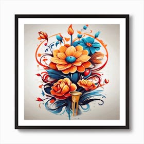 Floral Painting 1 Art Print