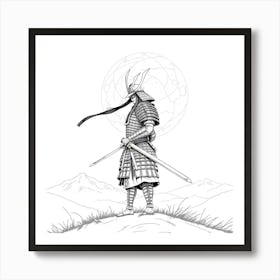 Samurai Art 46 Art Print