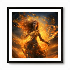 Fire And Ice 3 Art Print