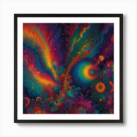 Multicolors Painting Art Print