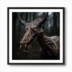 Demon In The Woods 14 Art Print