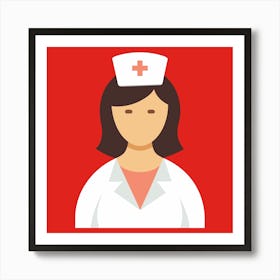 Portrait Of A Nurse Art Print