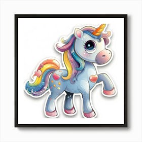 Unicorn Sticker 98 Art Print