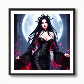 Gothic Woman Art Print