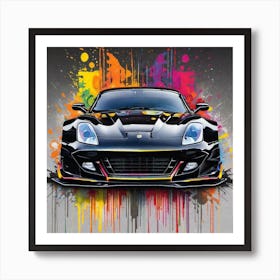 Sports Car Painting 4 Art Print