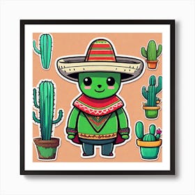 Mexican Cactus 42 Art Print