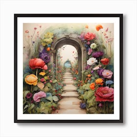 Garden Path 3 Art Print