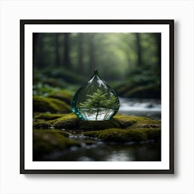 Moss In A Glass Art Print