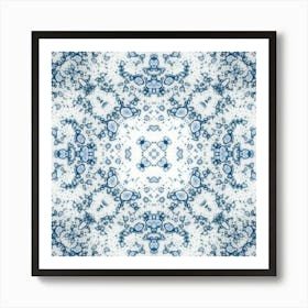 Pattern Blue Lagoon Art Print