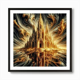 Golden Cathedral Art Print