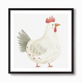 Chicken Illustration Art Print