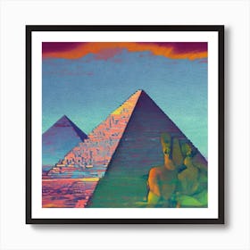 Pyramids Of Giza 2 Art Print