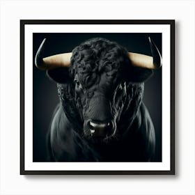 Bull Stock Photos & Royalty-Free Images Art Print