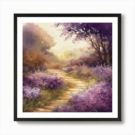 Purple Path Art Print