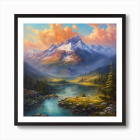 Mountain Landscape Art Print