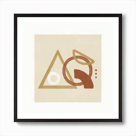 Minimal Geometric Shapes I Art Print