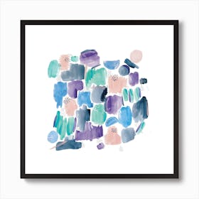 Abstract Shapes Square Art Print